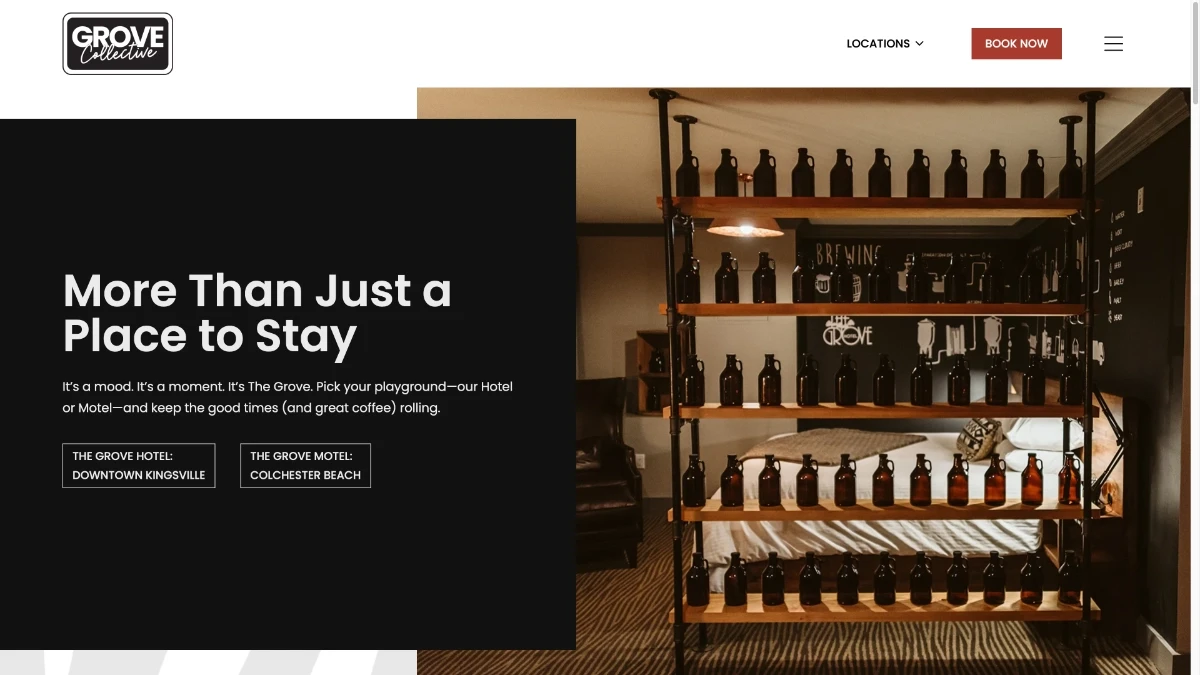 The Grove Collective home page screenshot